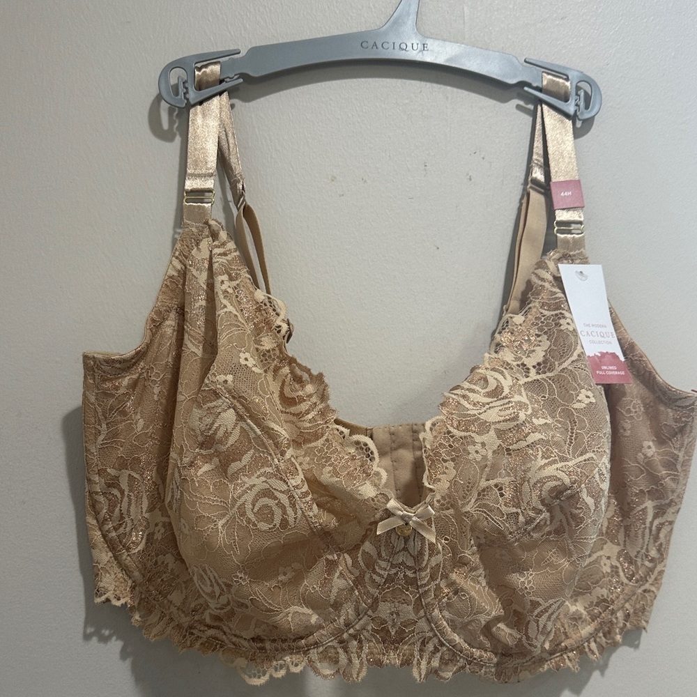 Cacique Lace Bra - Elegant Tan